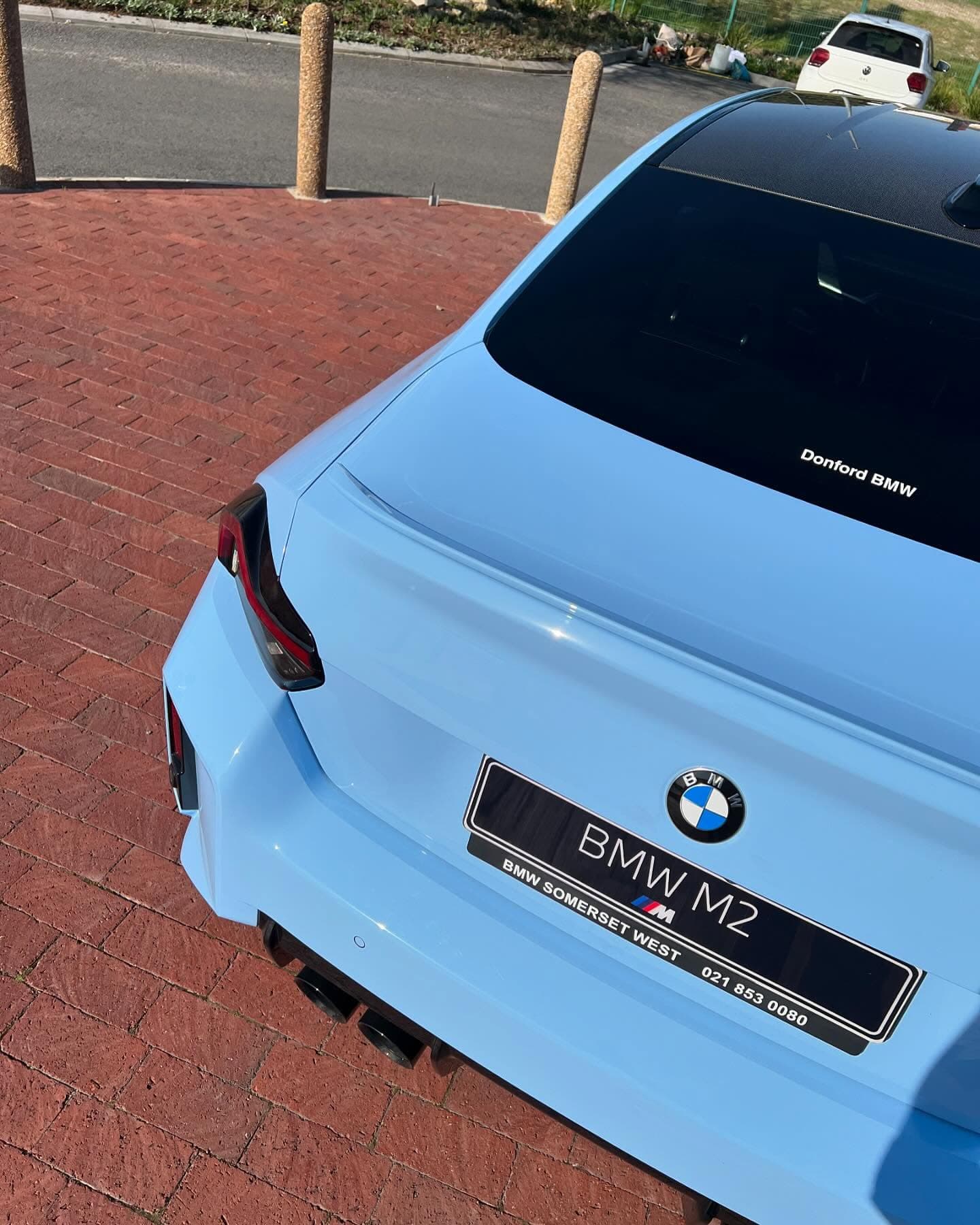 BMW M2 rear detail — stock photography sample